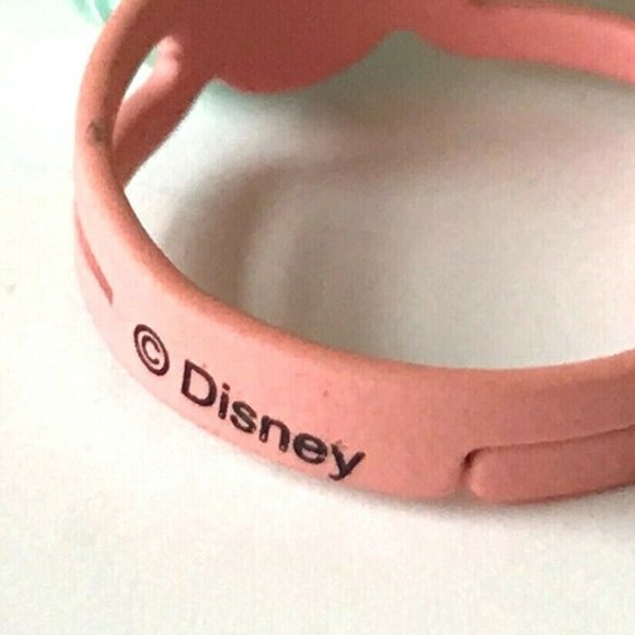 Vintage Disney Mickey Mouse Ears Ring Size 5 6 7 Macaroon Snacks Pink Aqua - Picture 8 of 10
